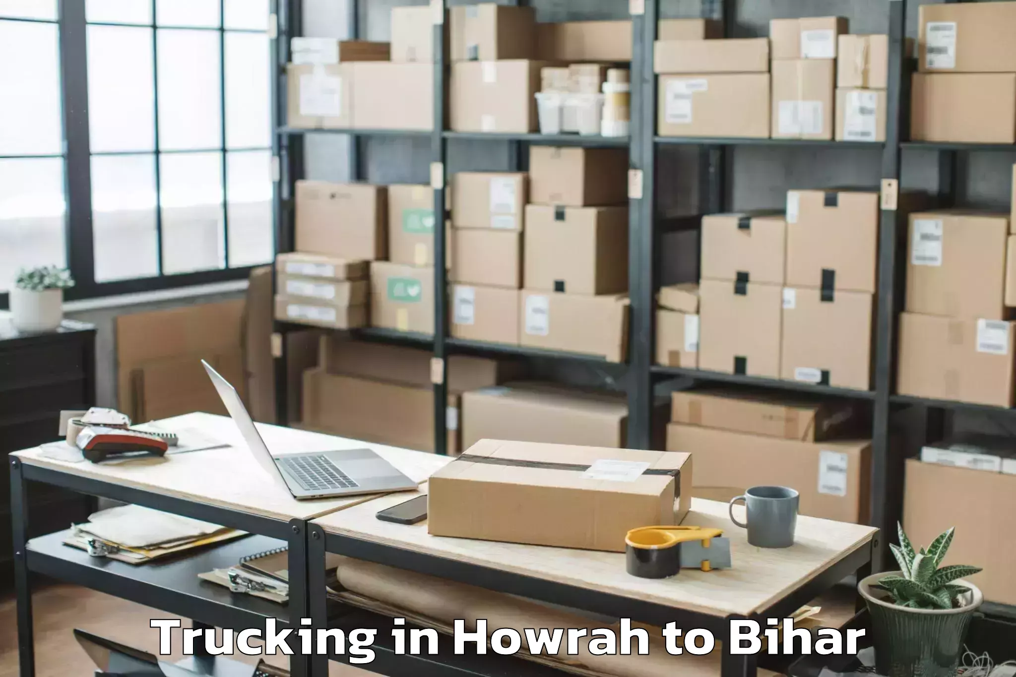 Book Howrah to Marhowrah Trucking Online